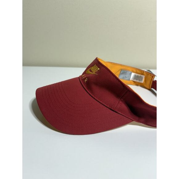 Vintage Nike Air Visor Hat Cap Embroidered Hat Red Orange Pickleball Runningd - Picture 3 of 5